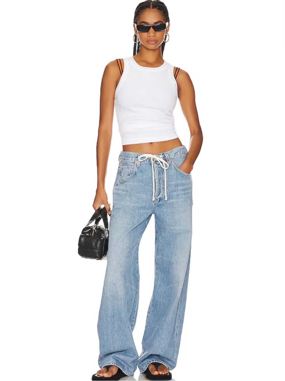 Citizens Of Humanity Brynn Drawstring Trouser Jeans Blue drawstring size 28